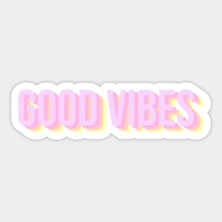 Good Vibes in purple Sticker